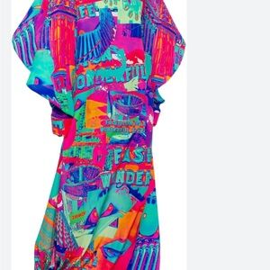 Chaouiche graphic dress size xxs